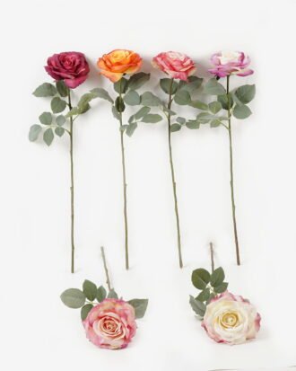 Artificial Flower 23*23*66cm cm Rose Single stem GS-25823006 2024Feb YeahFlower is one of Chinese leading OEM manufacturers and exporters , supplying the silk flowers, wholesale artificial trees