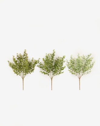 Artificial Plant 16*16*35cm Eucalyptus Leaf *7 bush GS-05524023 2024Feb YeahFlower is one of Chinese leading OEM manufacturers and exporters , supplying the silk flowers, wholesale artificial trees