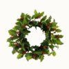 Artificial Plant 50*50cm Leaf wreath GS-27924007 2024Mar YeahFlower is one of Chinese leading OEM manufacturers and exporters , supplying the silk flowers, wholesale artificial trees