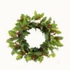 Artificial Plant 50*50cm Leaf wreath GS-27924007 2024Mar YeahFlower is one of Chinese leading OEM manufacturers and exporters , supplying the silk flowers, wholesale artificial trees