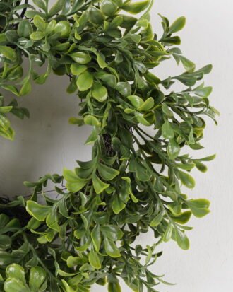 Artificial Plant 30*30cm leaf wreath GS-54023061 2024Feb YeahFlower is one of Chinese leading OEM manufacturers and exporters , supplying the silk flowers, wholesale artificial trees
