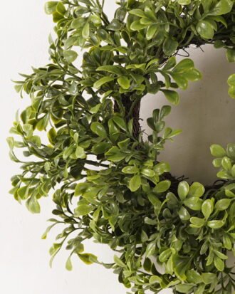 Artificial Plant 40*40cm leaf wreath GS-54023062 2024Feb YeahFlower is one of Chinese leading OEM manufacturers and exporters , supplying the silk flowers, wholesale artificial trees