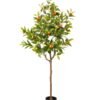 Artificial Tree 70*70*150cm Orange tree in PP pot GS-69423088KD 2024Feb YeahFlower is one of Chinese leading OEM manufacturers and exporters , supplying the silk flowers, wholesale artificial trees