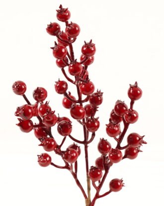 Artificial Branch fruit 12.5″red berry spray GS-3010060-335 2024Mar YeahFlower is one of Chinese leading OEM manufacturers and exporters , supplying the silk flowers, wholesale artificial trees