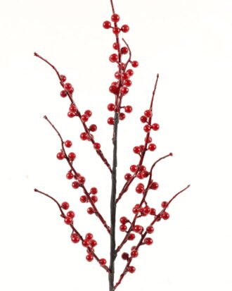 Artificial Branch fruit 27″ red berry spray GS-3010028-335 2024Mar YeahFlower is one of Chinese leading OEM manufacturers and exporters , supplying the silk flowers, wholesale artificial trees