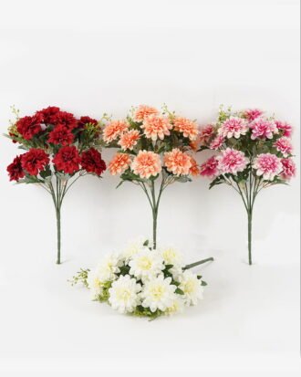 Artificial Flower Dahlia bush*15 GS-05523093 2024Apr YeahFlower is one of Chinese leading OEM manufacturers and exporters , supplying the silk flowers, wholesale artificial trees
