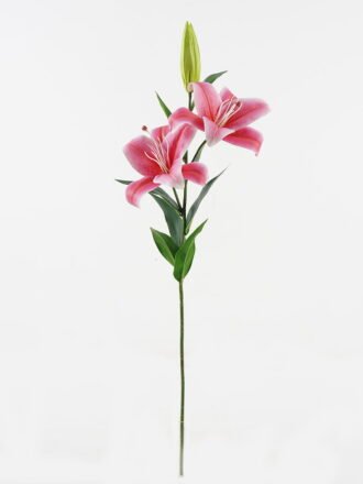 Artificial Flower 29*29*75cm Lily  *3 single stem/8 lvs GS-64923028-P2 Single Flowers 3,000+ sqm showroom with thousands of artificial flowers, plants & trees ready for global sourcing.
