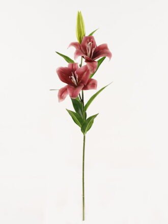 Artificial Flower 29*29*75cm Lily  *3 single stem/8 lvs GS-64923028-P3 Single Flowers 3,000+ sqm showroom with thousands of artificial flowers, plants & trees ready for global sourcing.