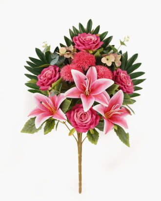 Artificial Flower 28*47cm Rose *12 Bush GS-67924001-R2 2024Apr YeahFlower is one of Chinese leading OEM manufacturers and exporters , supplying the silk flowers, wholesale artificial trees