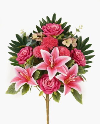 Artificial Flower 28*47cm Rose *12 Bush GS-67924001-R2 2024Apr YeahFlower is one of Chinese leading OEM manufacturers and exporters , supplying the silk flowers, wholesale artificial trees