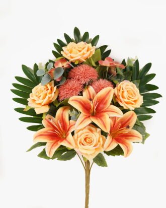 Artificial Flower 28*47cm Rose *12 Bush GS-67924001 2024Mar YeahFlower is one of Chinese leading OEM manufacturers and exporters , supplying the silk flowers, wholesale artificial trees