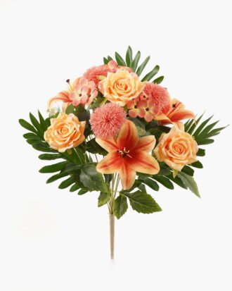 Artificial Flower 37*37*49cm Rose *13 Bush GS-67924002-O1 2024Apr YeahFlower is one of Chinese leading OEM manufacturers and exporters , supplying the silk flowers, wholesale artificial trees