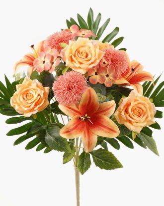 Artificial Flower 37*37*49cm Rose *13 Bush GS-67924002-O1 2024Apr YeahFlower is one of Chinese leading OEM manufacturers and exporters , supplying the silk flowers, wholesale artificial trees