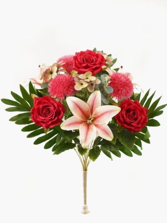 Artificial Flower 37*37*49cm Rose *13 Bush GS-67924002-O1 Bouquet 3,000+ sqm showroom with thousands of artificial flowers, plants & trees ready for global sourcing.