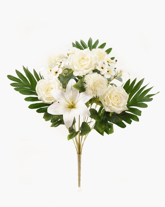 Artificial Flower 37*37*49cm Rose *13 Bush GS-67924002-W1 2024Apr YeahFlower is one of Chinese leading OEM manufacturers and exporters , supplying the silk flowers, wholesale artificial trees