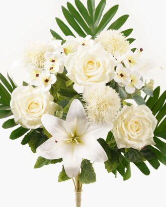 Artificial Flower 37*37*49cm Rose *13 Bush GS-67924002-W1 2024Apr YeahFlower is one of Chinese leading OEM manufacturers and exporters , supplying the silk flowers, wholesale artificial trees