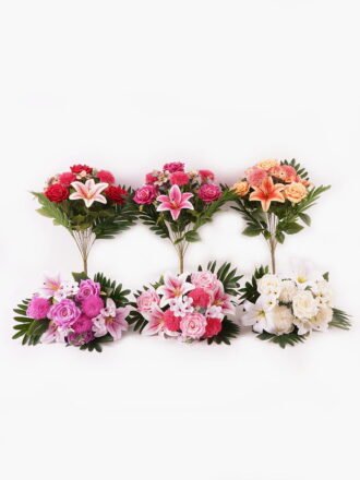 Artificial Flower 28*47cm Rose *12 Bush GS-67924001-W1 Bouquet 3,000+ sqm showroom with thousands of artificial flowers, plants & trees ready for global sourcing.