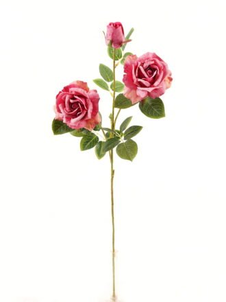Artificial Flower 18*18*69cm Rose *3 single stem GS-128J24001 Single Flowers 3,000+ sqm showroom with thousands of artificial flowers, plants & trees ready for global sourcing.