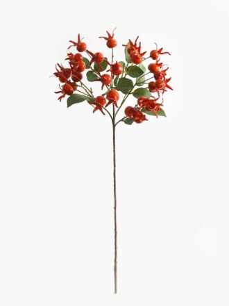 Artificial Flower 18*18*71cm Rose Hip single stem GS-51624007 Single Flowers 3,000+ sqm showroom with thousands of artificial flowers, plants & trees ready for global sourcing.