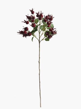 Artificial Flower 18*18*71cm Rose Hip single stem GS-51624007-O1 Single Flowers 3,000+ sqm showroom with thousands of artificial flowers, plants & trees ready for global sourcing.