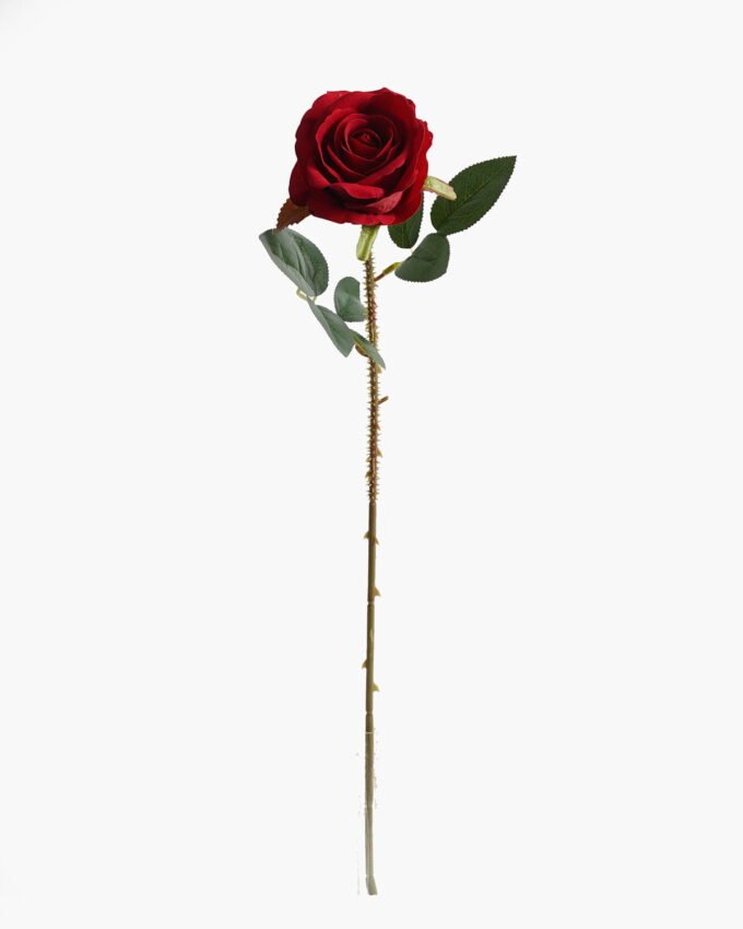 Artificial Flower VELVET ROSE*1 GS-17823007 Single Flowers 3,000+ sqm showroom with thousands of artificial flowers, plants & trees ready for global sourcing.