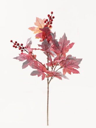 Artificial Plant 28*28*70cm Maple leaf *2 single stem GS-17723032 Leaves&Sprays&Foliages 3,000+ sqm showroom with thousands of artificial flowers, plants & trees ready for global sourcing.