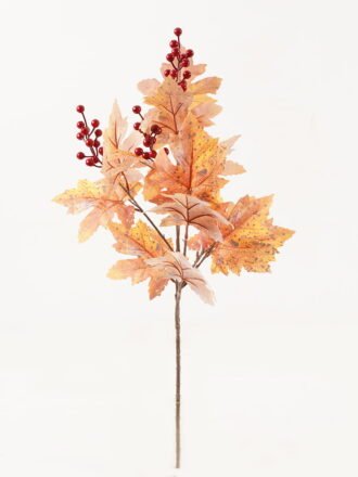 Artificial Plant 28*28*70cm Maple leaf *2 single stem GS-17723034 Leaves&Sprays&Foliages 3,000+ sqm showroom with thousands of artificial flowers, plants & trees ready for global sourcing.