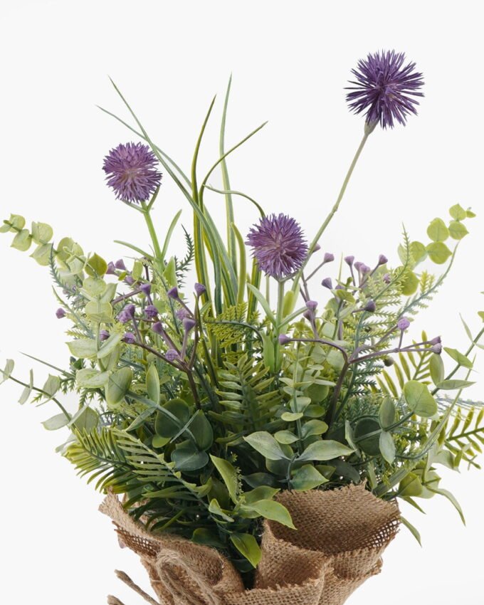 Artificial Flower 30*23*31cm Dandelion in burlap wrap GS-73424003 2024Apr YeahFlower is one of Chinese leading OEM manufacturers and exporters , supplying the silk flowers, wholesale artificial trees