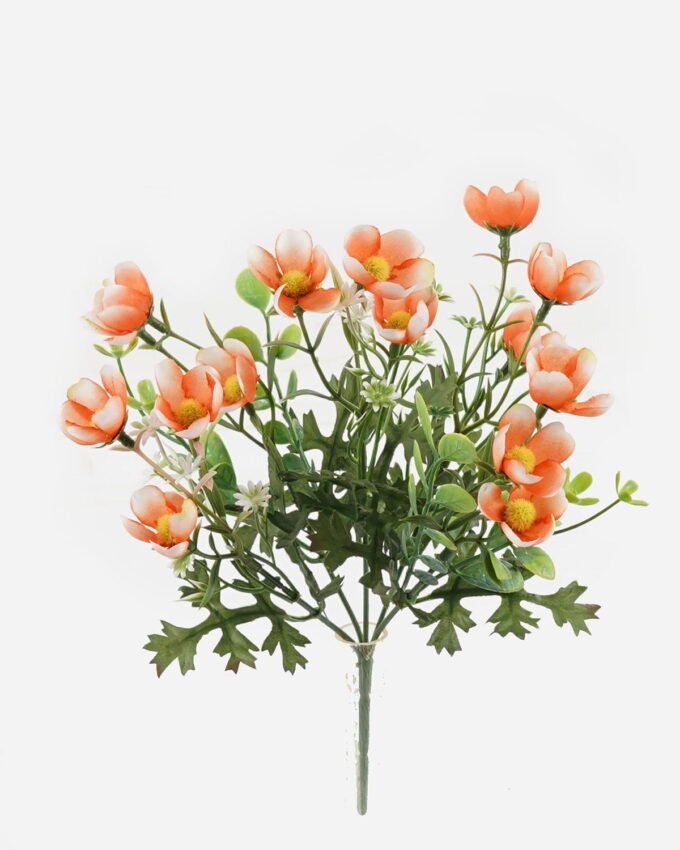 Artificial Flower 17*17*26cm Flower *5 bush GS-16824019-O1 Flowers Bush 3,000+ sqm showroom with thousands of artificial flowers, plants & trees ready for global sourcing.