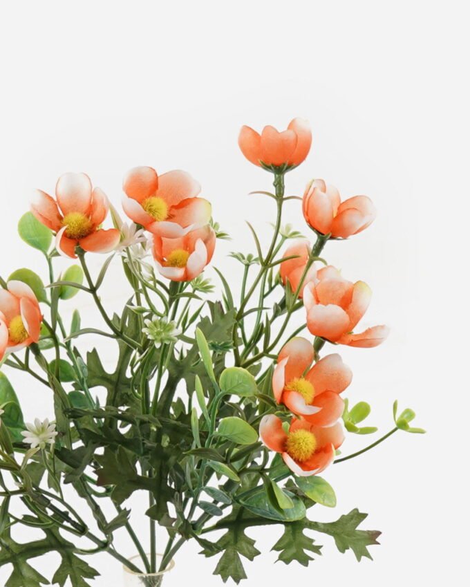 Artificial Flower 17*17*26cm Flower *5 bush GS-16824019-O1 Flowers Bush 3,000+ sqm showroom with thousands of artificial flowers, plants & trees ready for global sourcing.