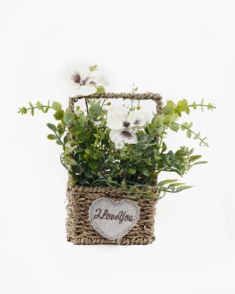 Artificial Flower 21*20*23cm Flower in basket GS-73424001 2024Apr YeahFlower is one of Chinese leading OEM manufacturers and exporters , supplying the silk flowers, wholesale artificial trees