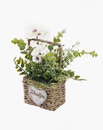 Artificial Flower 21*20*23cm Flower in basket GS-73424001 2024Apr YeahFlower is one of Chinese leading OEM manufacturers and exporters , supplying the silk flowers, wholesale artificial trees