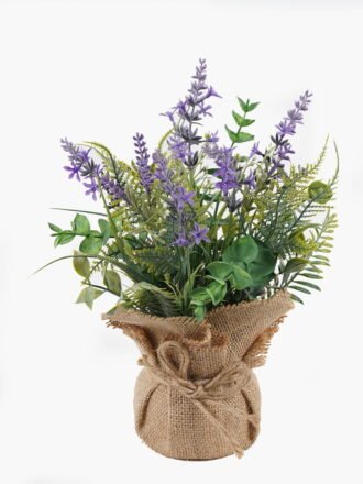Artificial Flower 30*23*31cm Dandelion in burlap wrap GS-73424003 Potted Flowers&Plants 3,000+ sqm showroom with thousands of artificial flowers, plants & trees ready for global sourcing.