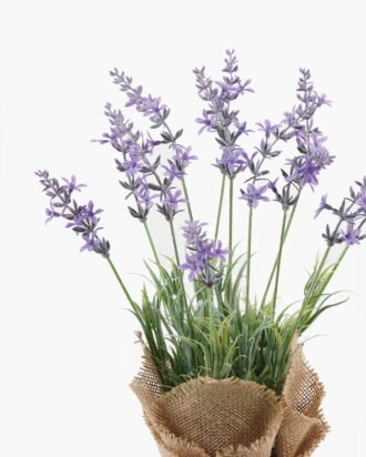 Artificial Flower 23*15*34 cm Lavender in burlap wrap GS-73424004 2024Apr YeahFlower is one of Chinese leading OEM manufacturers and exporters , supplying the silk flowers, wholesale artificial trees