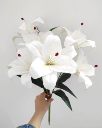 Artificial Flower 55cm Lily *6 Bush GS-64924002JJA 2024May YeahFlower is one of Chinese leading OEM manufacturers and exporters , supplying the silk flowers, wholesale artificial trees