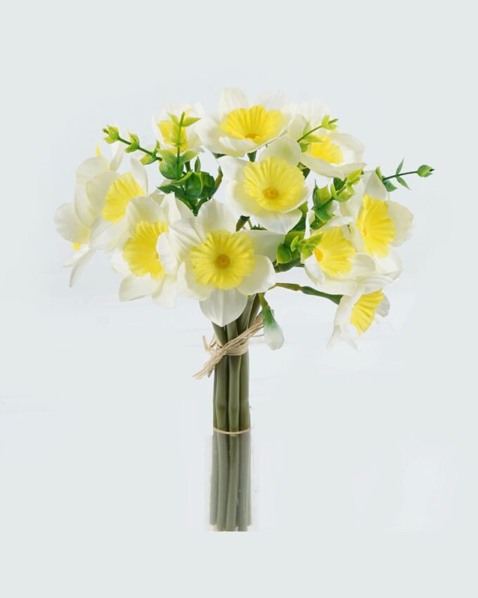 Artificial Flower 17*17*29cm Daffodil*9 bouquet GS-12824002 2024May YeahFlower is one of Chinese leading OEM manufacturers and exporters , supplying the silk flowers, wholesale artificial trees