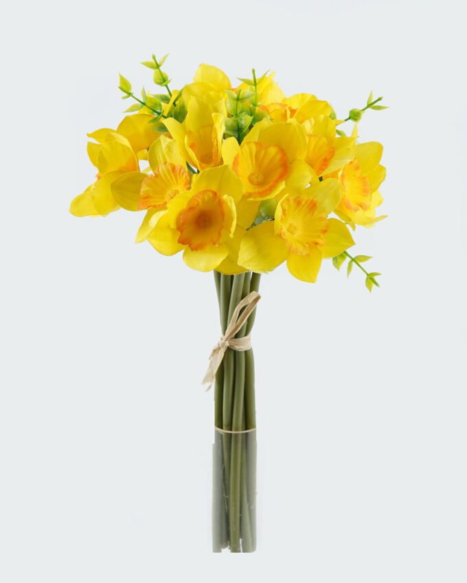 Artificial Flower 17*17*29cm Daffodil*9 bouquet GS-12824002 2024May YeahFlower is one of Chinese leading OEM manufacturers and exporters , supplying the silk flowers, wholesale artificial trees