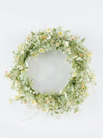 Artificial Flower 50*50*50cm Lavender wreath GS-73624007 WREATH 3,000+ sqm showroom with thousands of artificial flowers, plants & trees ready for global sourcing.