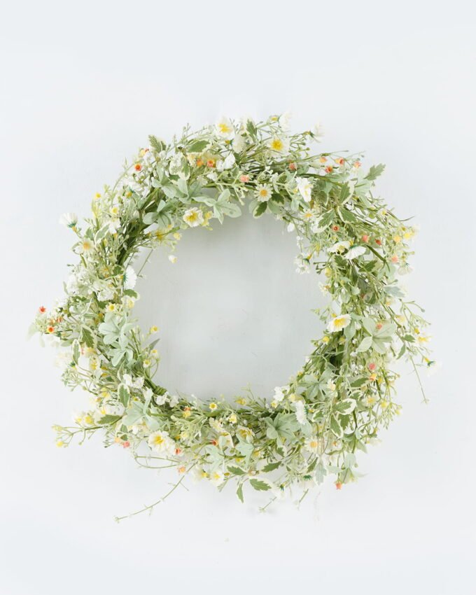 Artificial Flower 50*50*50cm Daisy wreath GS-73624008 WREATH YeahFlower is one of Chinese leading OEM manufacturers and exporters , supplying the silk flowers, wholesale artificial trees