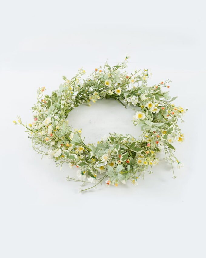 Artificial Flower 50*50*50cm Daisy wreath GS-73624008 WREATH YeahFlower is one of Chinese leading OEM manufacturers and exporters , supplying the silk flowers, wholesale artificial trees