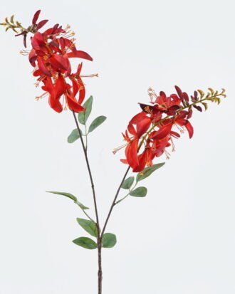 Artificial Flower 23*23*90cm Erythrina indica*2 single stem GS-71224014-R1 2024May YeahFlower is one of Chinese leading OEM manufacturers and exporters , supplying the silk flowers, wholesale artificial trees