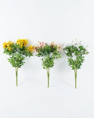 Artificial Flower 32*32*60cm Flower*5 bush GS-74424018 2024Jun YeahFlower is one of Chinese leading OEM manufacturers and exporters , supplying the silk flowers, wholesale artificial trees