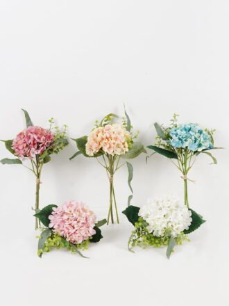 Artificial Flower 23*23*35cm Hydrangea *3 bundle GS-58824015-W1 Bouquet 3,000+ sqm showroom with thousands of artificial flowers, plants & trees ready for global sourcing.