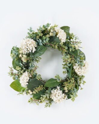 Artificial Flower 47*47*47cm Hydrangea wreath GS-73624005-W1 2024May YeahFlower is one of Chinese leading OEM manufacturers and exporters , supplying the silk flowers, wholesale artificial trees