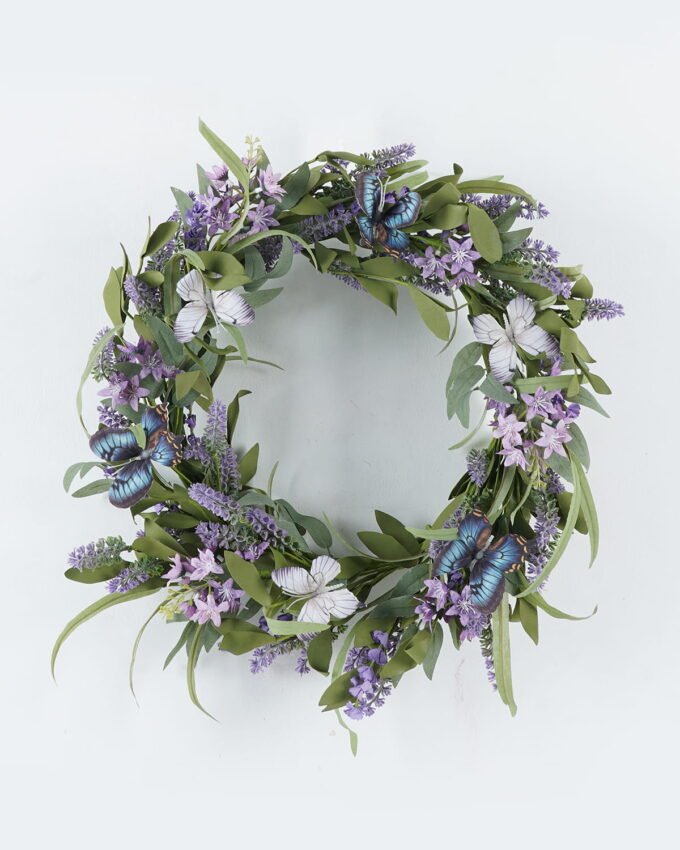 Artificial Flower 50*50*50cm Lavender wreath GS-73624007 WREATH YeahFlower is one of Chinese leading OEM manufacturers and exporters , supplying the silk flowers, wholesale artificial trees