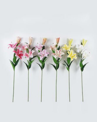 Artificial Flower 18*18*88cm Lily *3 single stem GS-64924009 2024Jun YeahFlower is one of Chinese leading OEM manufacturers and exporters , supplying the silk flowers, wholesale artificial trees