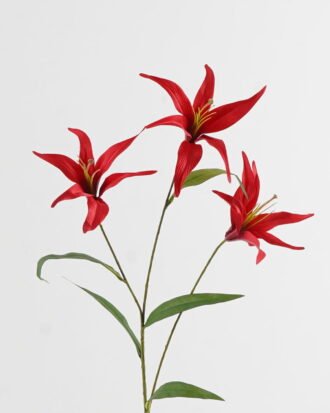 Artificial Flower 28*28*100cm Lily *3  single stem GS-73324011-R1 2024May YeahFlower is one of Chinese leading OEM manufacturers and exporters , supplying the silk flowers, wholesale artificial trees