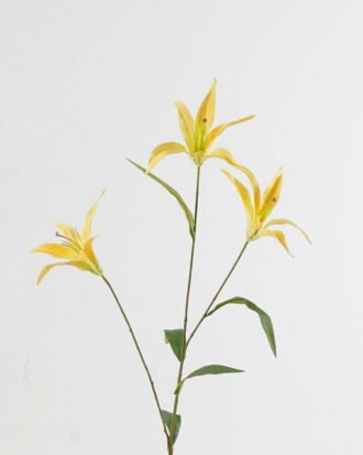 Artificial Flower 28*28*100cm Lily *3  single stem GS-73324011-Y1 2024May YeahFlower is one of Chinese leading OEM manufacturers and exporters , supplying the silk flowers, wholesale artificial trees