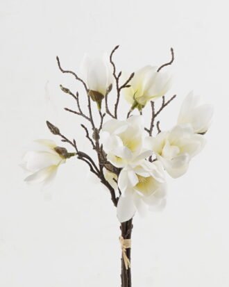Artificial Flower 25*25*50cm Mangnolia *3 bush GS-58824034-W1 2024May YeahFlower is one of Chinese leading OEM manufacturers and exporters , supplying the silk flowers, wholesale artificial trees