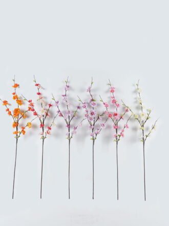Artificial Flower 24*24*108cm Peach blossom single stem GS-71224017-O1 Single Flowers 3,000+ sqm showroom with thousands of artificial flowers, plants & trees ready for global sourcing.